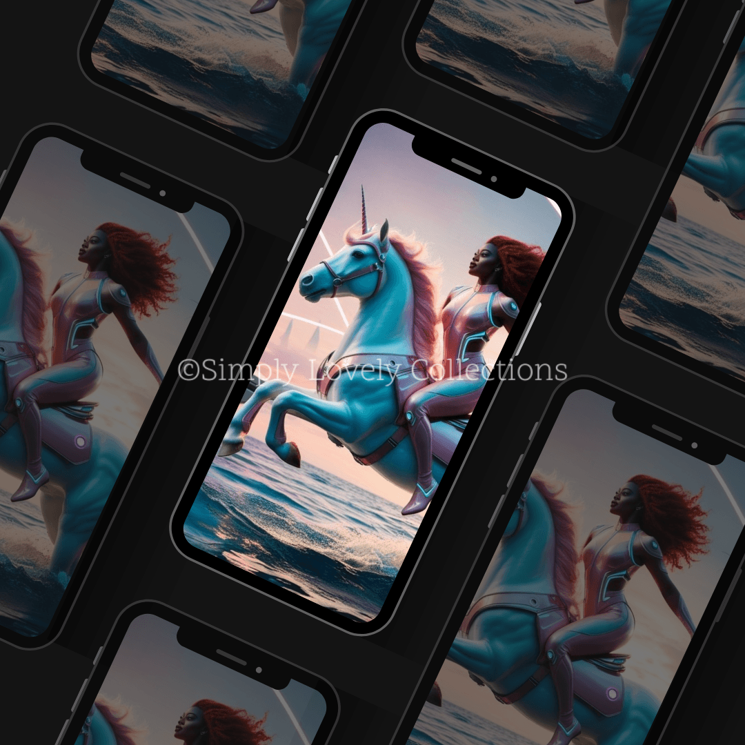 Screensaver | Cyberpunk unicorn - Simply Lovely Collections