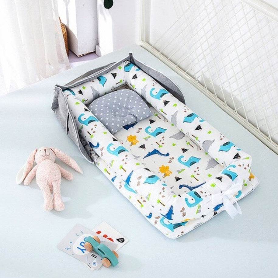 Draagbaar, opvouwbaar babynestje van katoen - Simply Lovely Collections