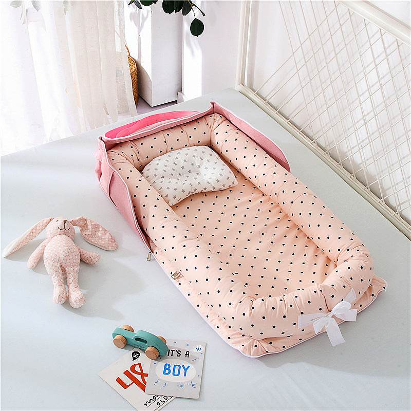 Draagbaar, opvouwbaar babynestje van katoen - Simply Lovely Collections