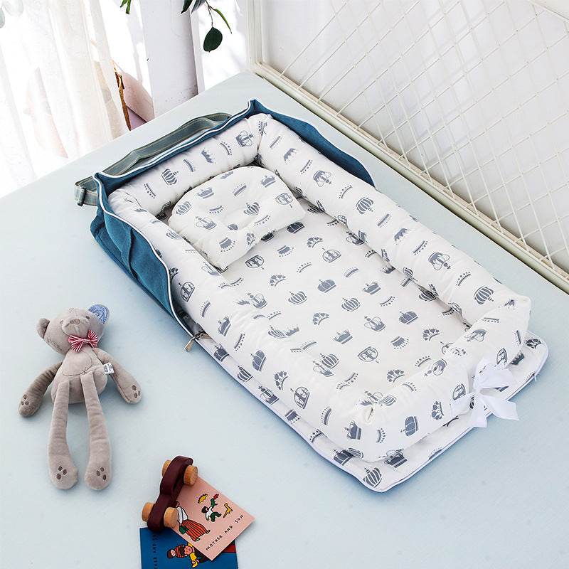 Draagbaar, opvouwbaar babynestje van katoen - Simply Lovely Collections