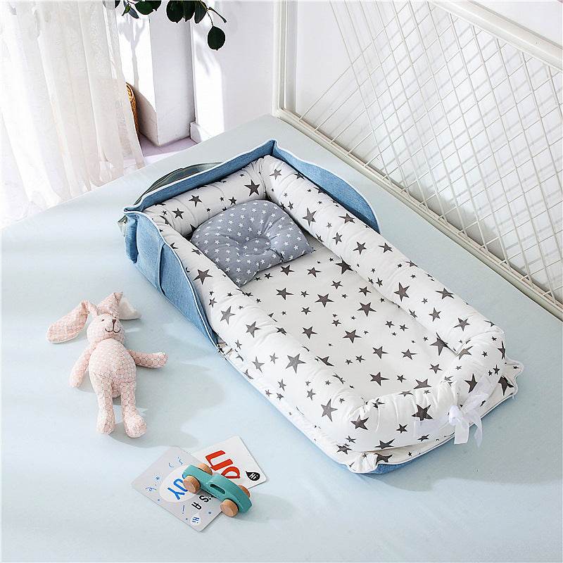 Draagbaar, opvouwbaar babynestje van katoen - Simply Lovely Collections