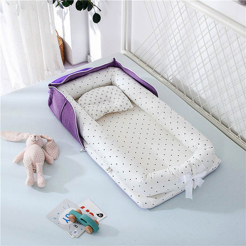 Draagbaar, opvouwbaar babynestje van katoen - Simply Lovely Collections