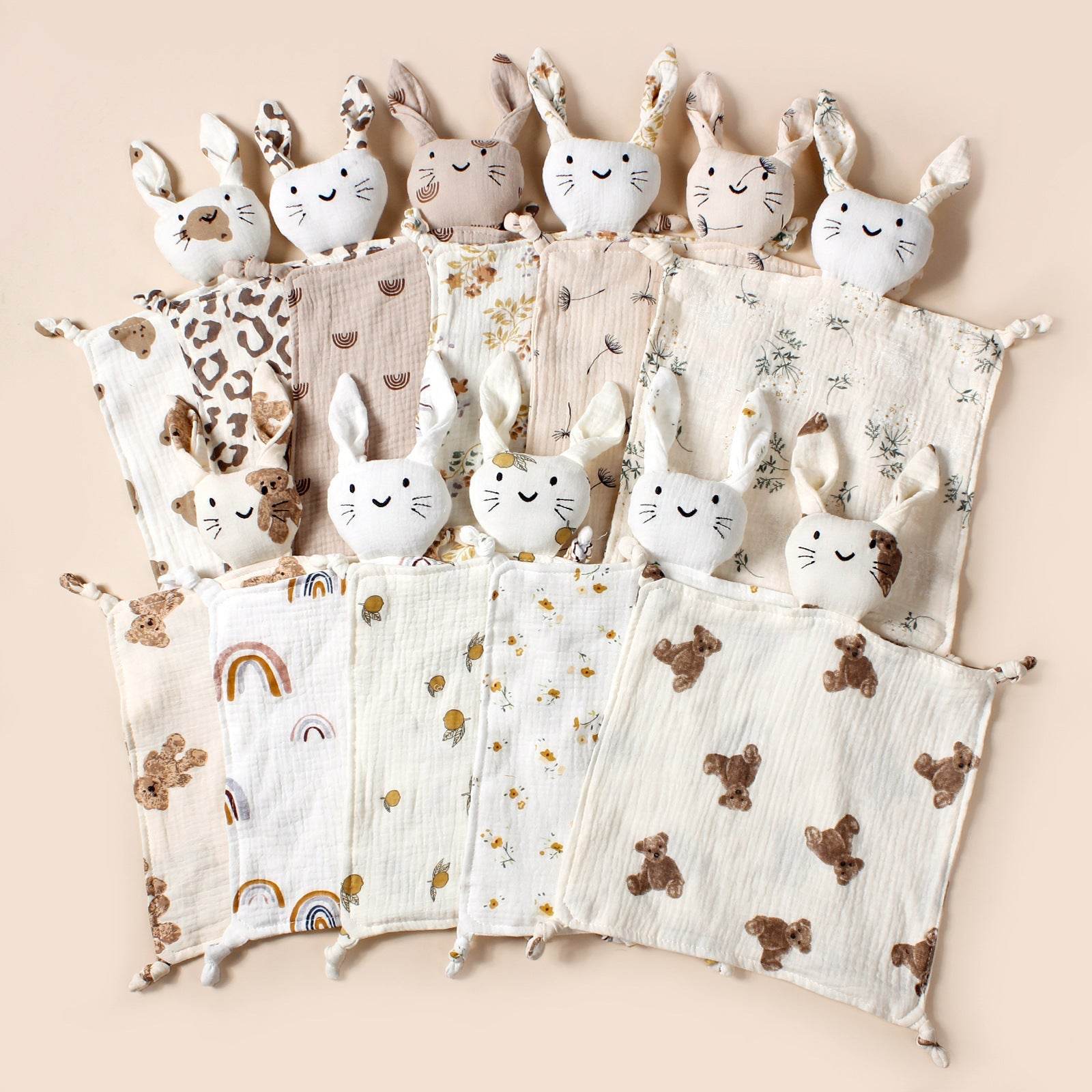 Baby katoenen knuffeldoekje | Meerder prints - Simply Lovely Collections