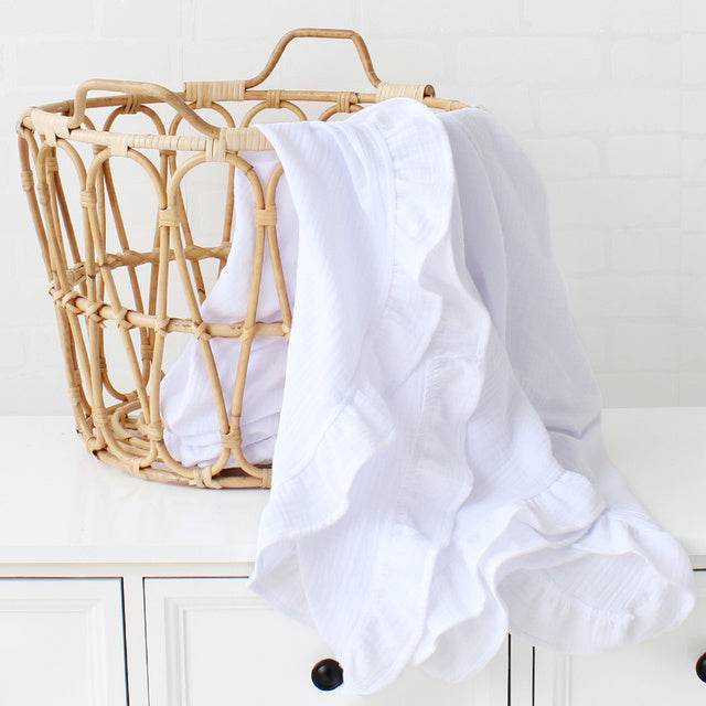 Newborn | Baby deken met ruffle - Simply Lovely Collections