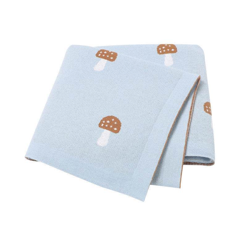 Katoen babydeken met paddenstoel print - Simply Lovely Collections
