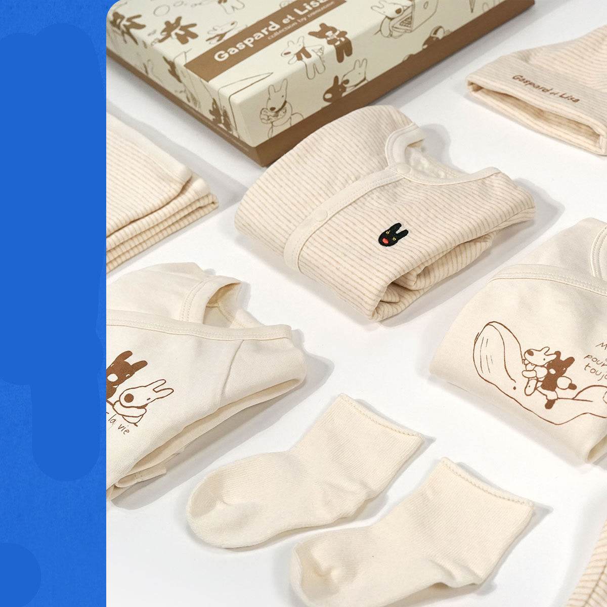 Newborn | Gift set kraamcadeau Gaspard & Lisa - Simply Lovely Collections