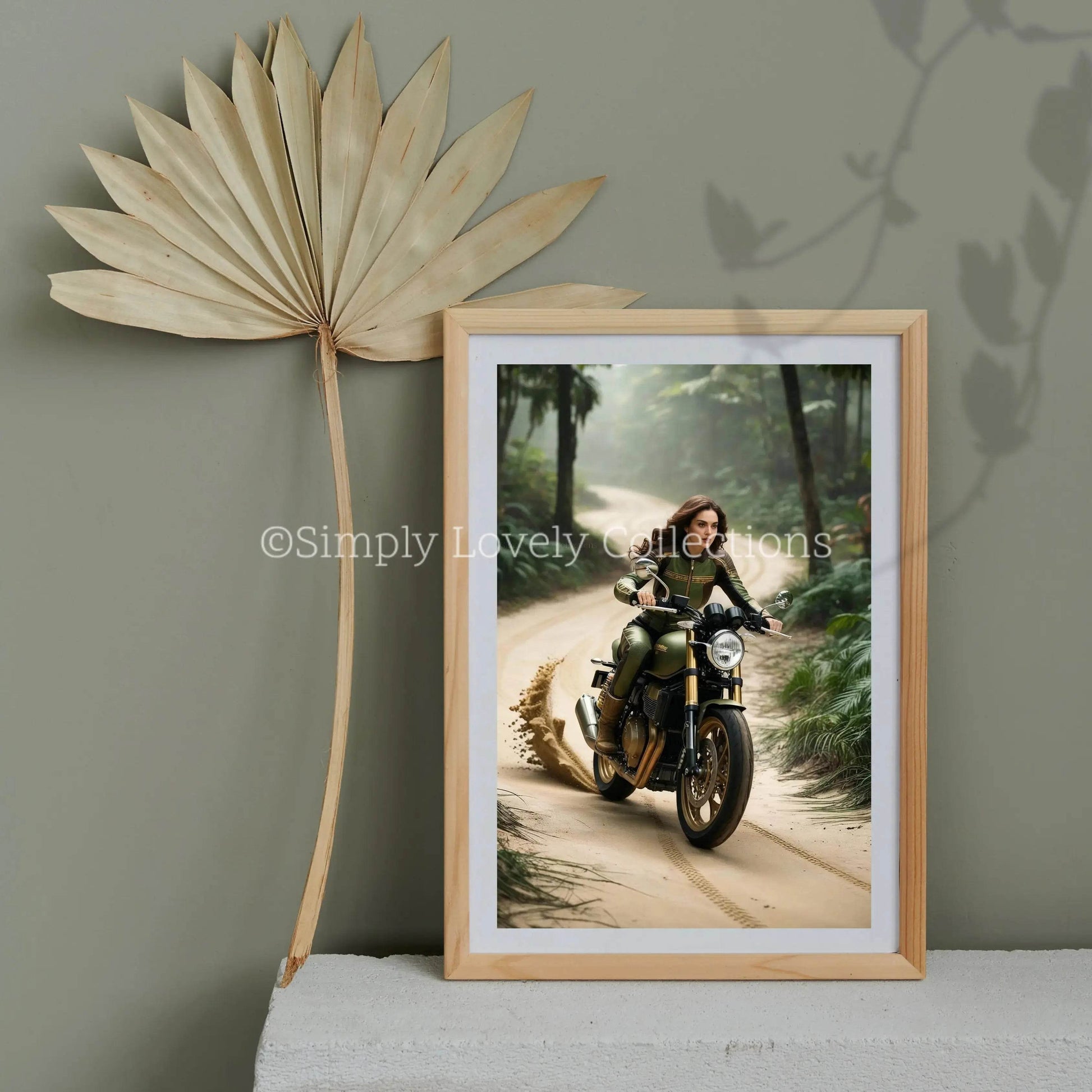 Digital Art | Lady Biker in to the deep forrest - Simply Lovely Collections