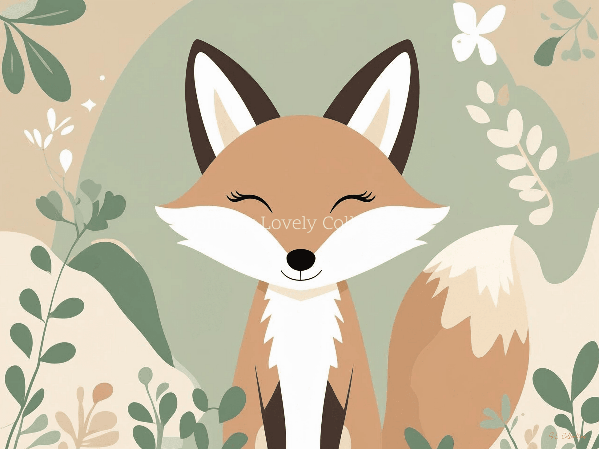 Kids Poster (40x30) | Vosje pretoogjes - Simply Lovely Collections