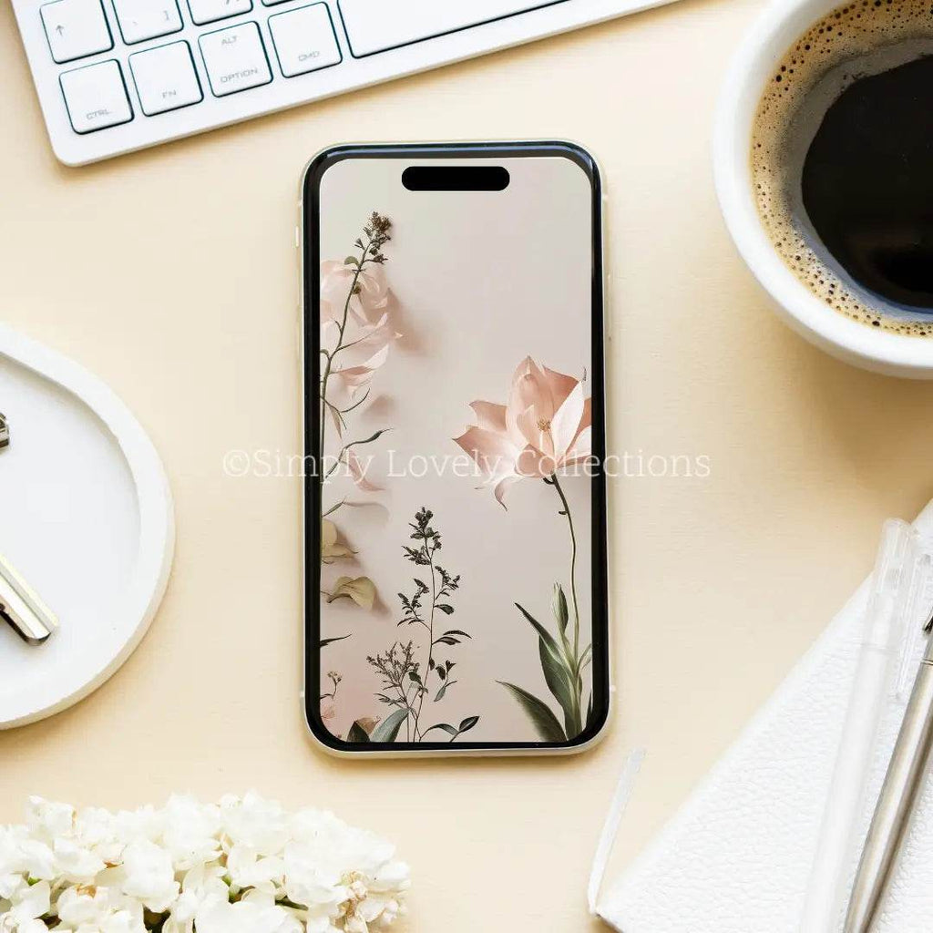 Screensaver | Minimalistische bloemen - Simply Lovely Collections