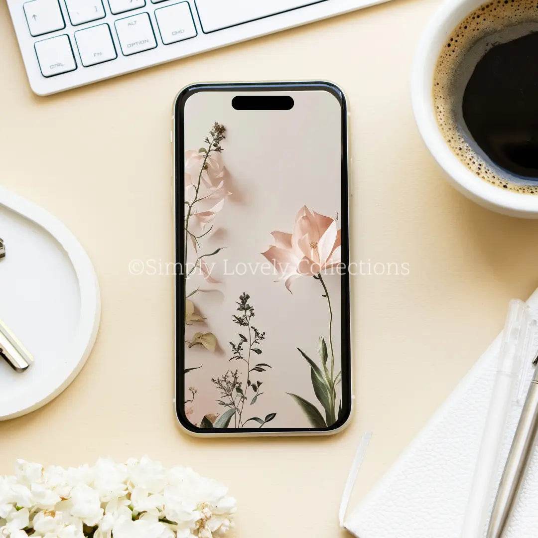 Screensaver | Minimalistische bloemen - Simply Lovely Collections