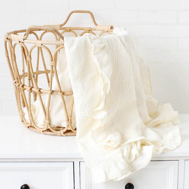 Newborn | Baby deken met ruffle - Simply Lovely Collections