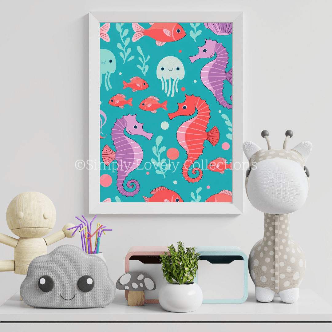 Kids Poster (30x40) | Onderwaterwereld All-over Print - Simply Lovely Collections