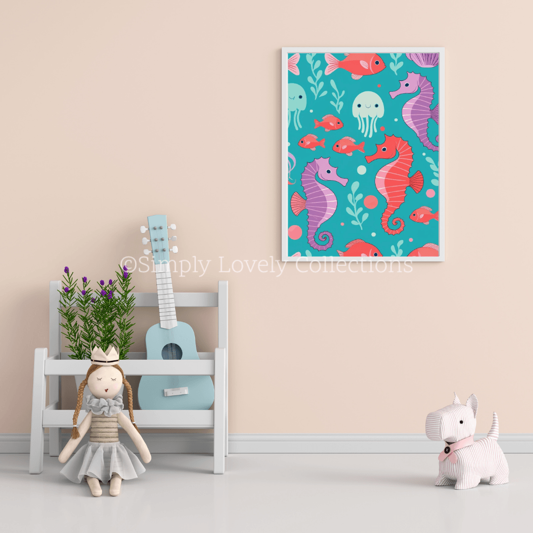 Kids Poster (30x40) | Onderwaterwereld All-over Print - Simply Lovely Collections
