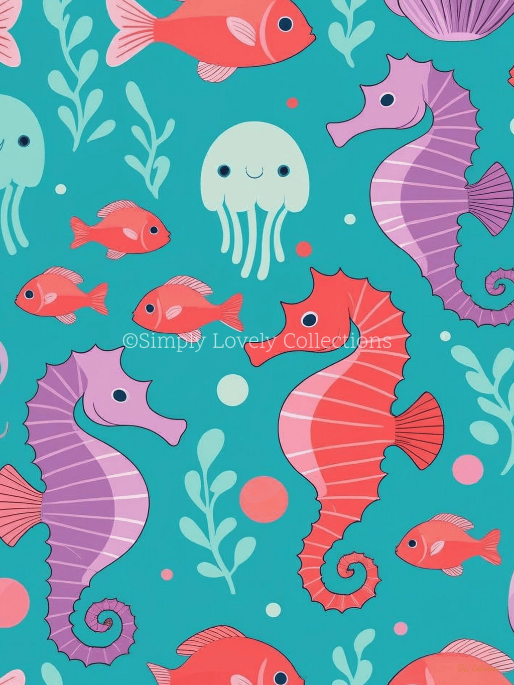 Kids Poster (30x40) | Onderwaterwereld All-over Print - Simply Lovely Collections